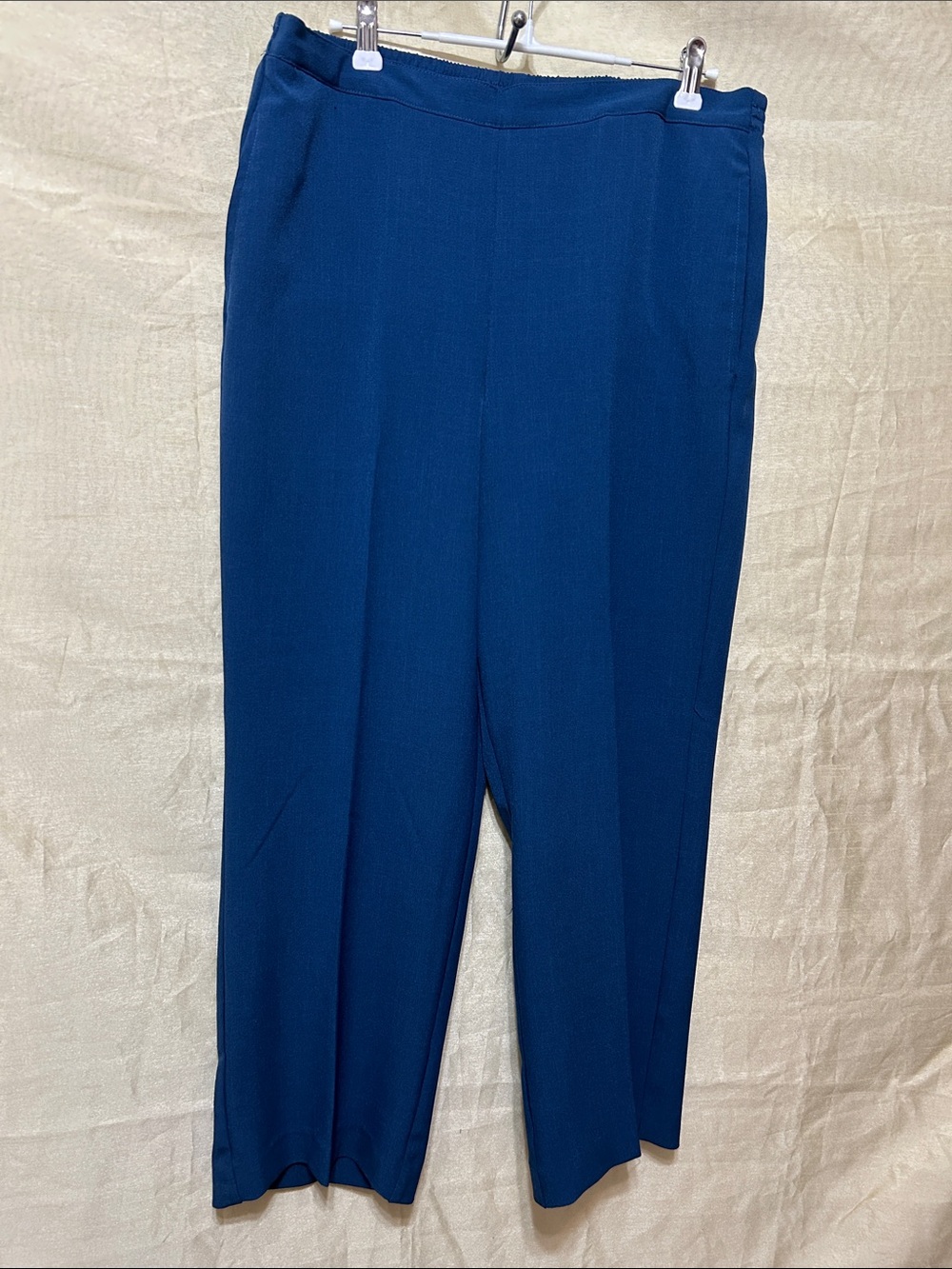 Alfred Dunner Blue Straight-Leg Pull-On Pants